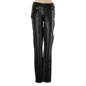 JustFab metallic silver & black studded punk jeggings jean leggings